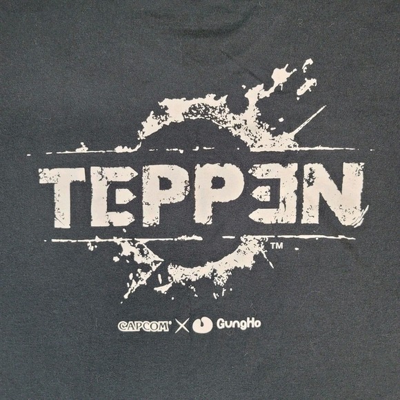 Capcom Pax Exclusive Sz Large T Shirt Gung Ho Teppen Ryu Mega Man Video Game - Picture 6 of 7